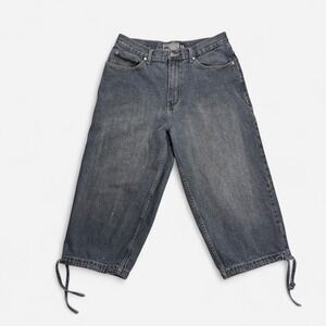 Vintage Y2K Colorado dark wash baggy capri jeans size 34”